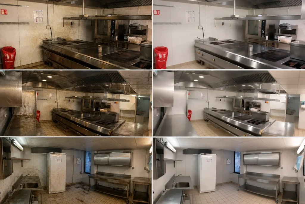 Cuisine professionnelle – Avant / Après