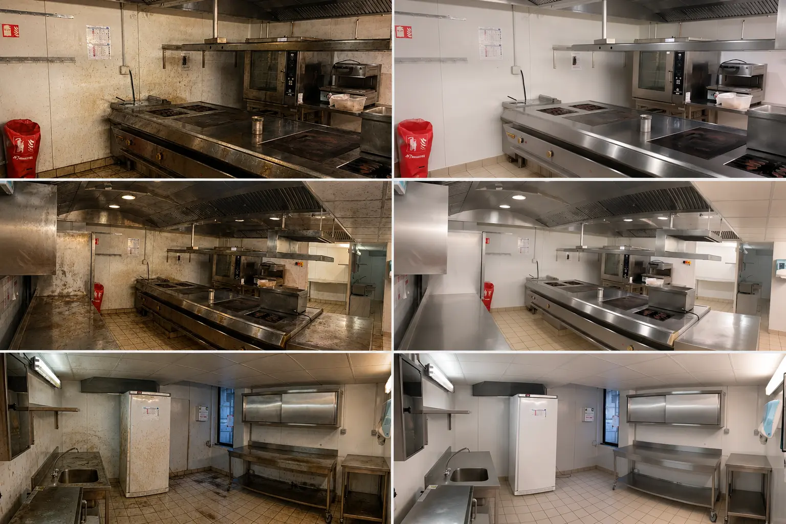 Cuisine professionnelle – Avant / Après