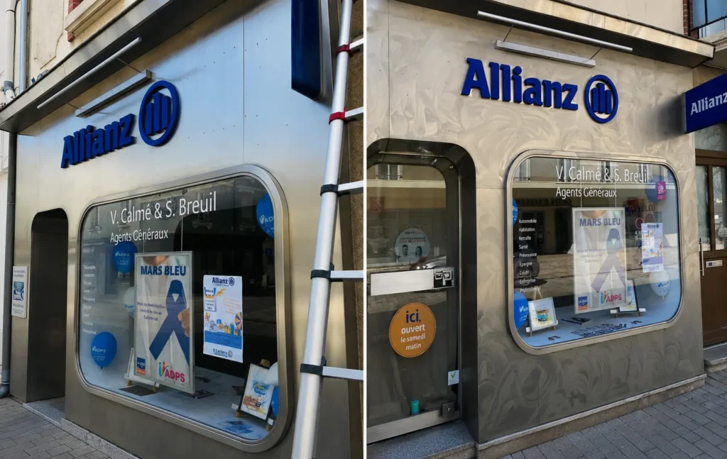 Façade de commerce – Avant / Après
